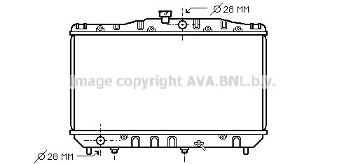 AVA QUALITY COOLING Радиатор, охлаждение двигателя TO2158